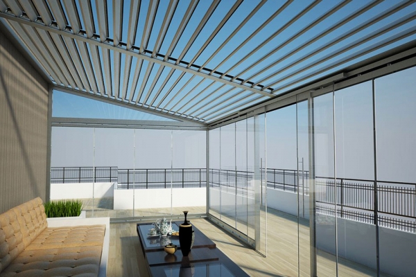 Son D&ouml;nemin En G&ouml;zde G&ouml;lgelendirme Sistemi ROLLİNG ROOF (BİOKLİMATİK)